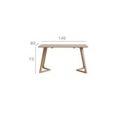 Obdélníkový stůl z dubu - Vega - miniatura 6