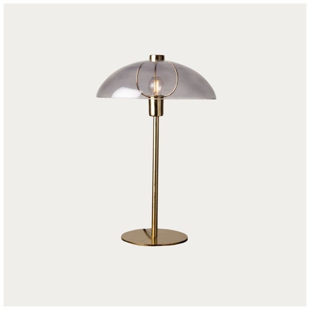 Vintage skleněná stolní lampa Lustra