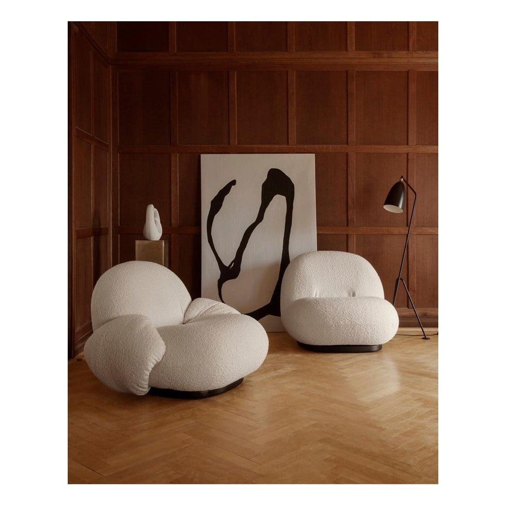 Vlněné křeslo Bouclé s područkami Ibiza