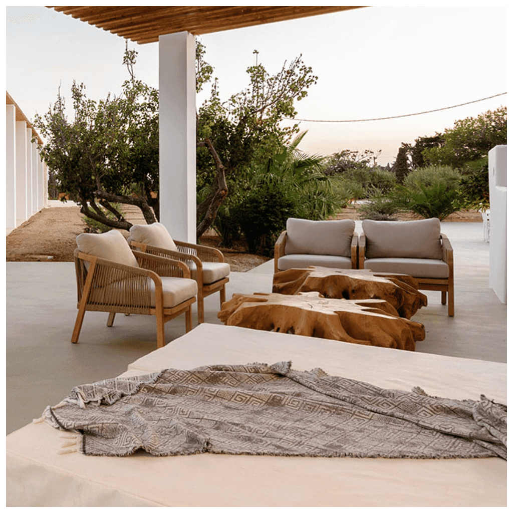 Zahradní nábytek z hliníku a ratanu Edenia