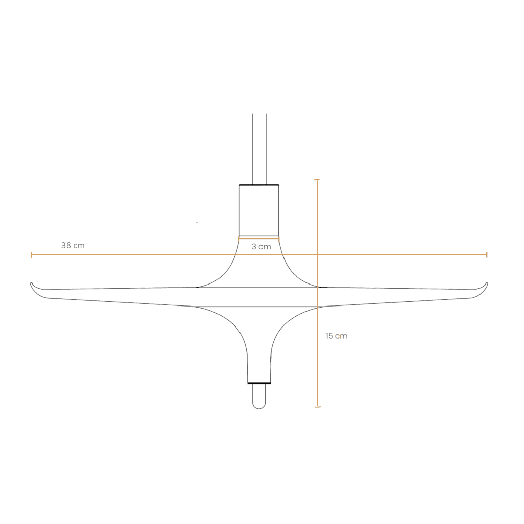Dřevěná závěsná police TOUPY - Mlle JO